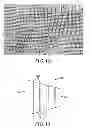 Fig. 10 - Film with alternating stripes and strands and apparatus and method for making the same