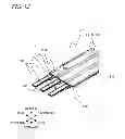 Fig. 13 - Flat cable waterproofing connector and waterproofing connector structure for flat cable