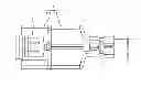 Fig. 01 - Coaxial cable connector assembly and a receptor connector