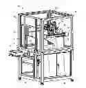Fig. 01 - Manufacturing system with interchangeable tooling heads and tooling nests