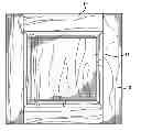 Fig. 01 - Cabinet door frame assembly and method for assembling a cabinet door frame