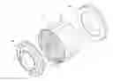 Fig. 01 - Washing machine having a plurality of concentrically formed recessed portions on the tub