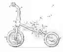 Fig. 01 - Foldable tricycle with seat actuation