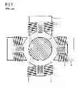 Fig. 02 - Magnetic radial bearing with three-phase control