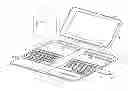 Fig. 01 - Keyboard device for small size tablet personal computer