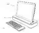 Fig. 01 - Asymmetric computer tablet frame docking system