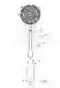 Fig. 02 - Flexible handle liquid dispenser with rotating brush head