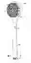 Fig. 04 - Flexible handle liquid dispenser with rotating brush head