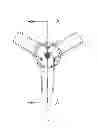 Fig. 09 - VERTICAL AXIS WIND TURBINE WITH SELF-STARTING CAPABILITIES