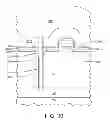 Fig. 23 - Method of forming a backside contact structure having selective side-wall isolation