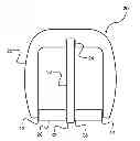 Fig. 01 - Fastening device suitable for use with needle detectors