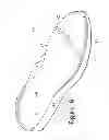 Fig. 10 - Article of footwear with a removable foot-supporting insert