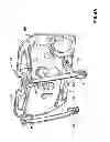 Fig. 10 - Window regulator module having carrier plate forcing arcuate rails to acquire helical twist
