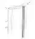Fig. 01 - Door frame post, and door frame assembly comprising same and kit for assembly of same