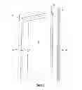 Fig. 08 - Door frame post, and door frame assembly comprising same and kit for assembly of same