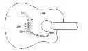 Fig. 01 - Hand actuated tremolo system for guitars
