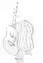 Fig. 10 - Hand actuated tremolo system for guitars