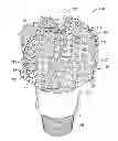 Fig. 01 - Anti-balling coating on drill bits and downhole tools