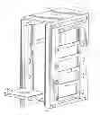 Fig. 01 - Enhanced computer rack having an integrated lift rail and/or tool design