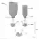 Fig. 01 - Universal adapter system for bottle containers using a dispensing pump or cap