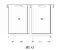 Fig. 11 - Container system with interlock and collapsible capabilities
