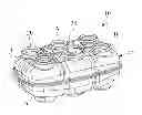 Fig. 01 - Reservoir for reducing aeration of a fluid