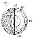 Fig. 01 - Golf balls including a crosslinked thermoplastic polyurethane cover layer having improved scuff resistance