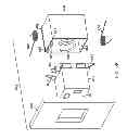 Fig. 22 - Electrical pop out device with electrical outlets and/or USB ports