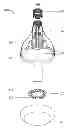 Fig. 01 - Luminaire with integrally molded cooling system and method for manufacturing