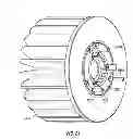 Fig. 13 - Interfacing a light emitting diode (LED) module to a heat sink assembly, a light reflector and electrical circuits