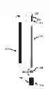Fig. 02 - Cosmetics retrieval and applicator tool with non-porous tip apparatus