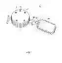 Fig. 02 - Fluid transporting device of the peristaltic type with a push pin and push plate arrangement