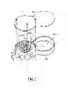 Fig. 08 - Fluid transporting device of the peristaltic type with a push pin and push plate arrangement