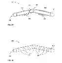 Fig. 13 - Neurostimulator for treating occipital neuralgia with housing sized and curved to conform to a subcutaneous neck region