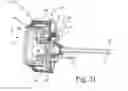 Fig. 23 - Manually driven electronic deadbolt assembly with free-spinning bezel
