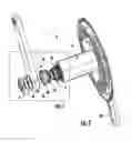 Fig. 03 - Bottom bracket assembly of a bicycle and left crank arm assembly thereof