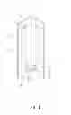 Fig. 02 - Supporting base for stabilizing an angle iron post of a cabinet