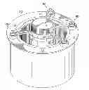 Fig. 01 - Motor mounting assembly with tunable vibration and noise reduction capabilities