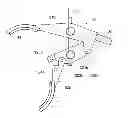 Fig. 01 - Positioning device working with fixer for handheld, portable, mobile device