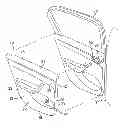 Fig. 01 - Barrier element for vehicle door
