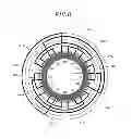 Fig. 07 - Rotary electric machine, stator unit and wire connection substrate