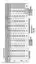 Fig. 22 - Multiband antenna assemblies including helical and linear radiating elements