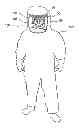 Fig. 01 - Lighted visor and method of retrofitting a protective suit