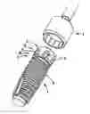 Fig. 01 - Dental implant system and associated insertion instruments