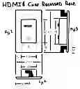 Fig. 03 - HDMI, VGA, Component, & Coax recessed receptacles