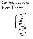 Fig. 20 - HDMI, VGA, Component, & Coax recessed receptacles