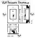 Fig. 35 - HDMI, VGA, Component, & Coax recessed receptacles