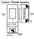 Fig. 43 - HDMI, VGA, Component, & Coax recessed receptacles