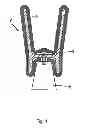 Fig. 02 - Waste receptacle system for securing a plurality of plastic liners