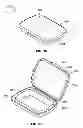 Fig. 23 - Container having a pre-curved lid
